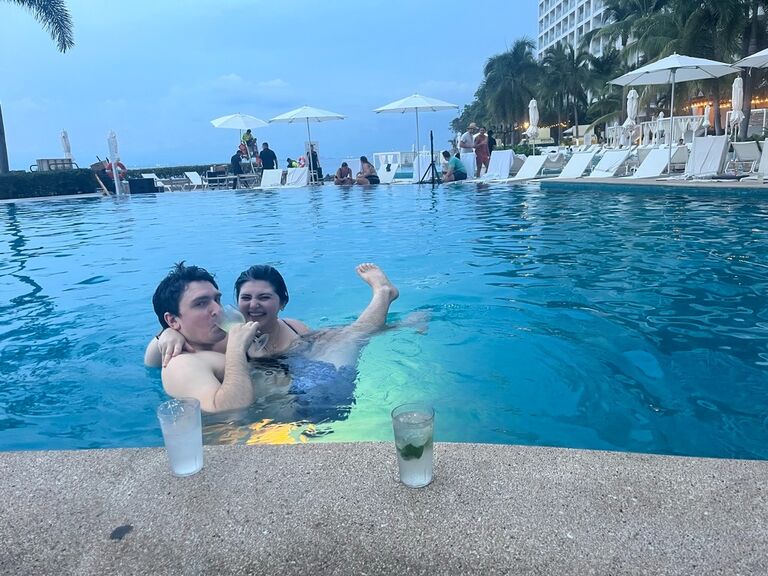 Living it up at our first all inclusive