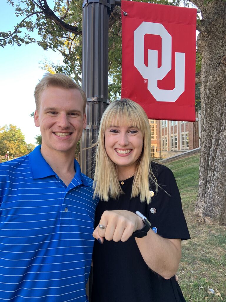 After the OU senior ring ceremony where everyone thought we were engaged!