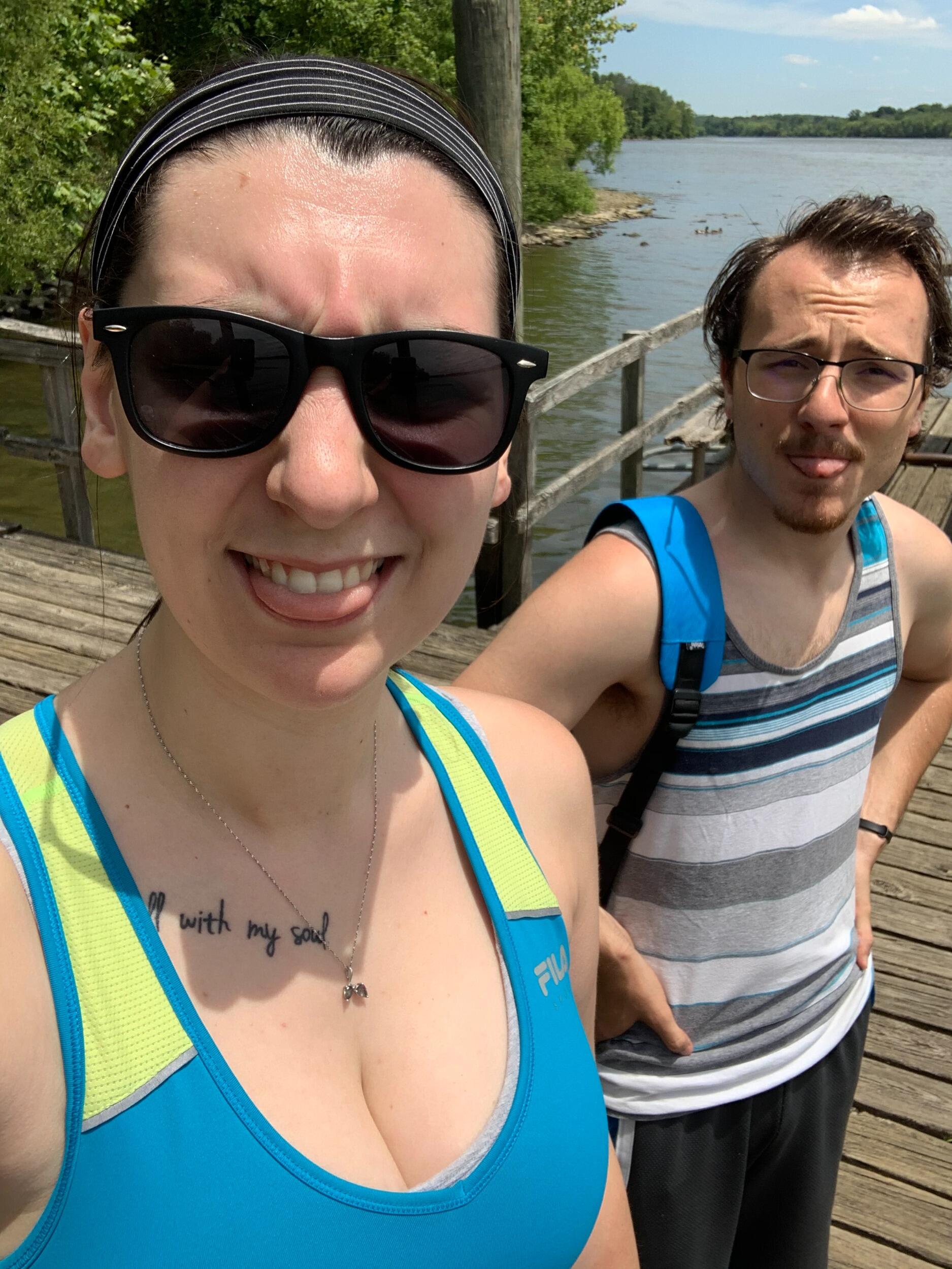 Because it was 2020, instead of going to an aquarium that summer, we decided to go on a 25 mile bike ride for Marissa's birthday. And neither of us died! 