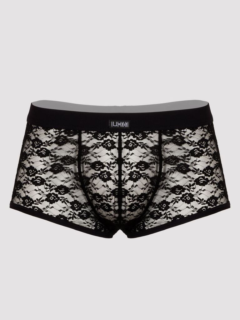 Lace boxer shorts