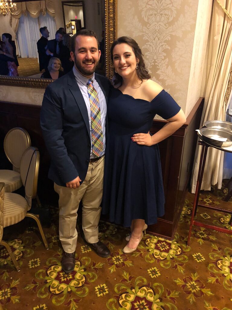 I asked Zack to be my date at my Senior Banquet at the Nassau Inn (his work). We had just started dating for about a month.