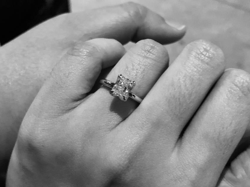 Another milestone! Got engaged outside our favorite chapel. :') 