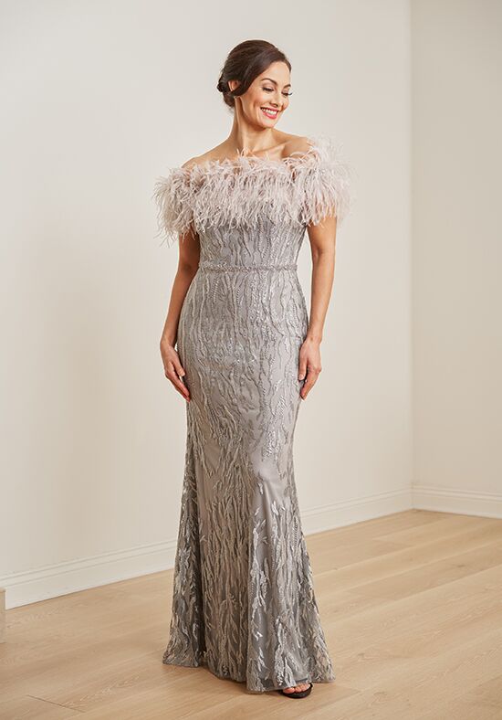 Mother of the bride feather dress hotsell