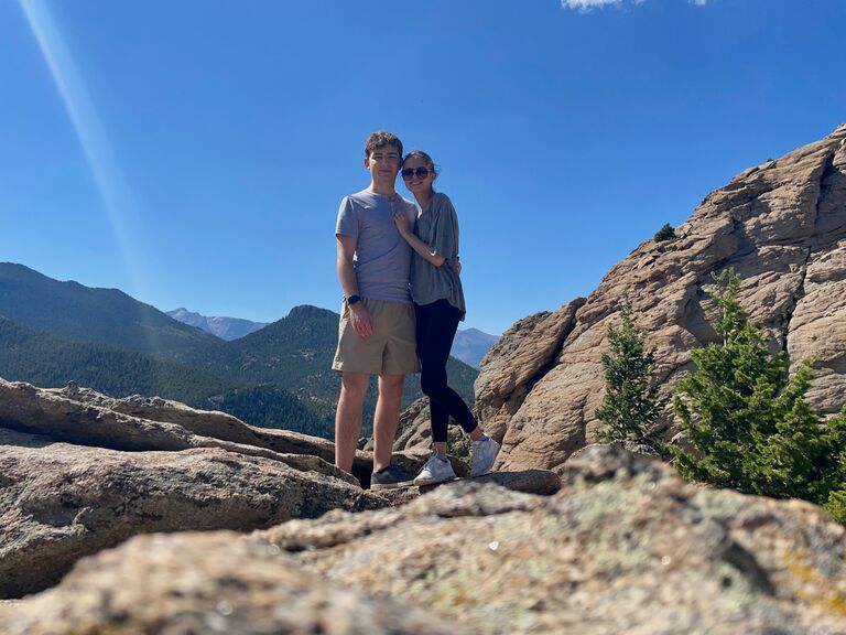 Our three-year anniversary! We got crazy and took a day trip to Colorado and went hiking. We couldn't decide whether to go glass blowing or to a pottery place, so we went to Colorado instead.
