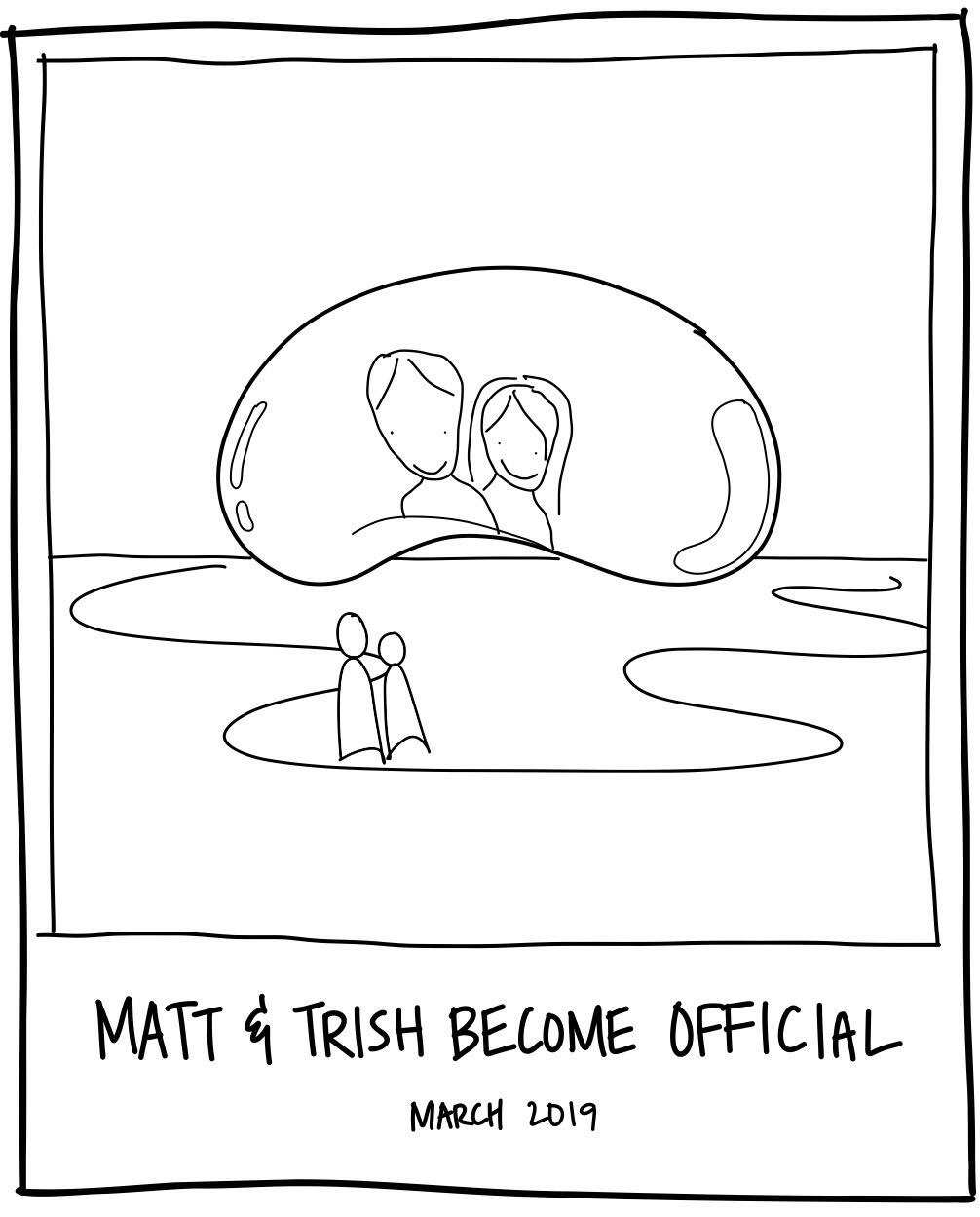 Matthew and Trisha become official.