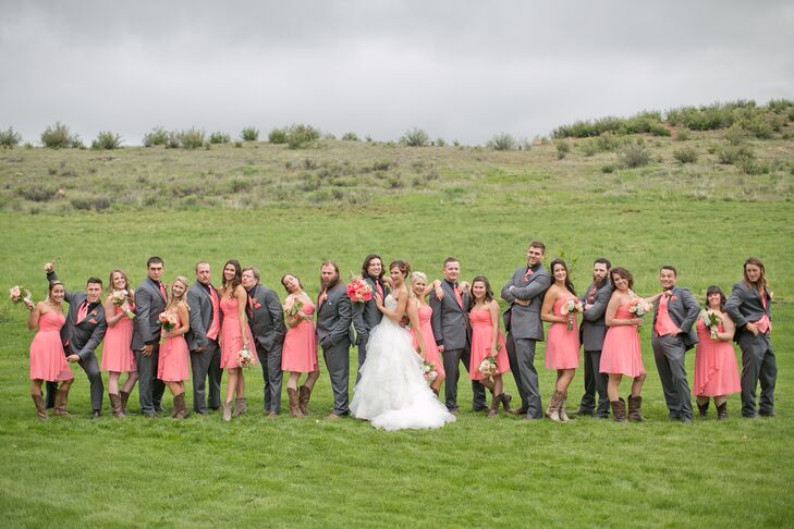 coral bridesmaid dresses david's bridal