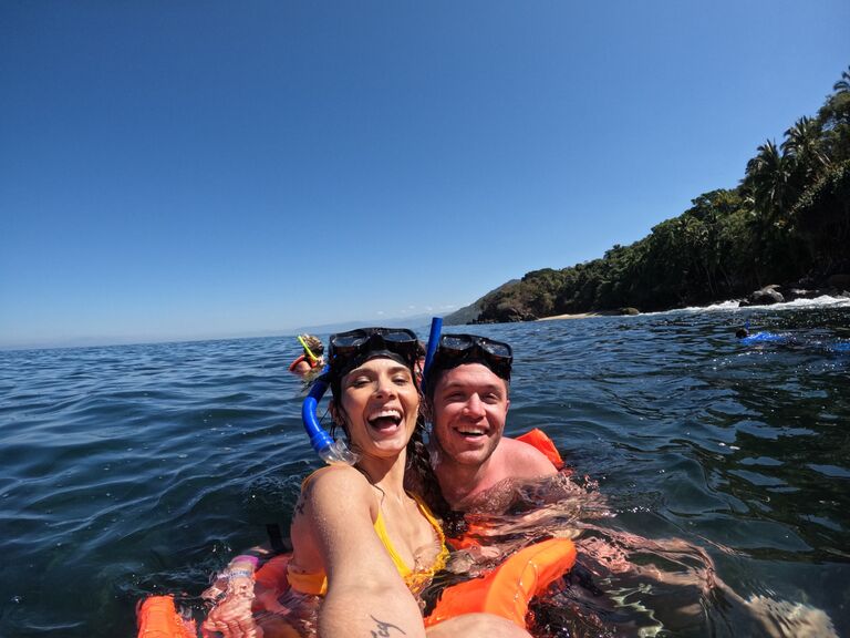 James and Tasha go snorkeling near Yalepa 