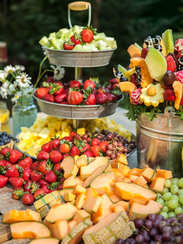 wedding food stations fresh fruit