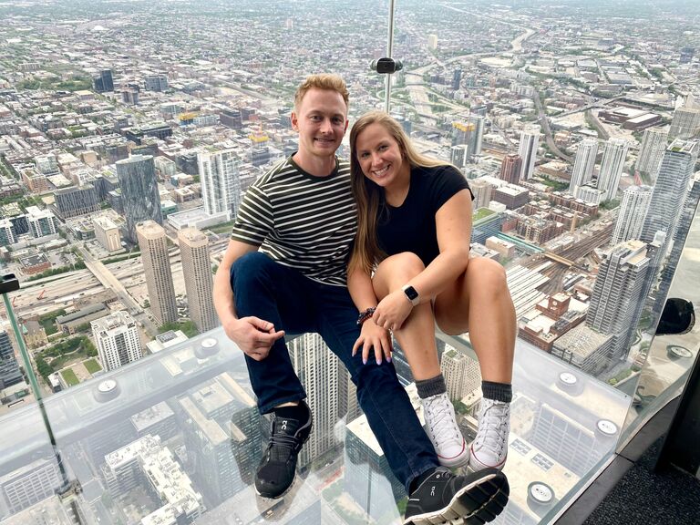 Our first trip we took together to Chicago, where we shared that we loved each other for the first time.