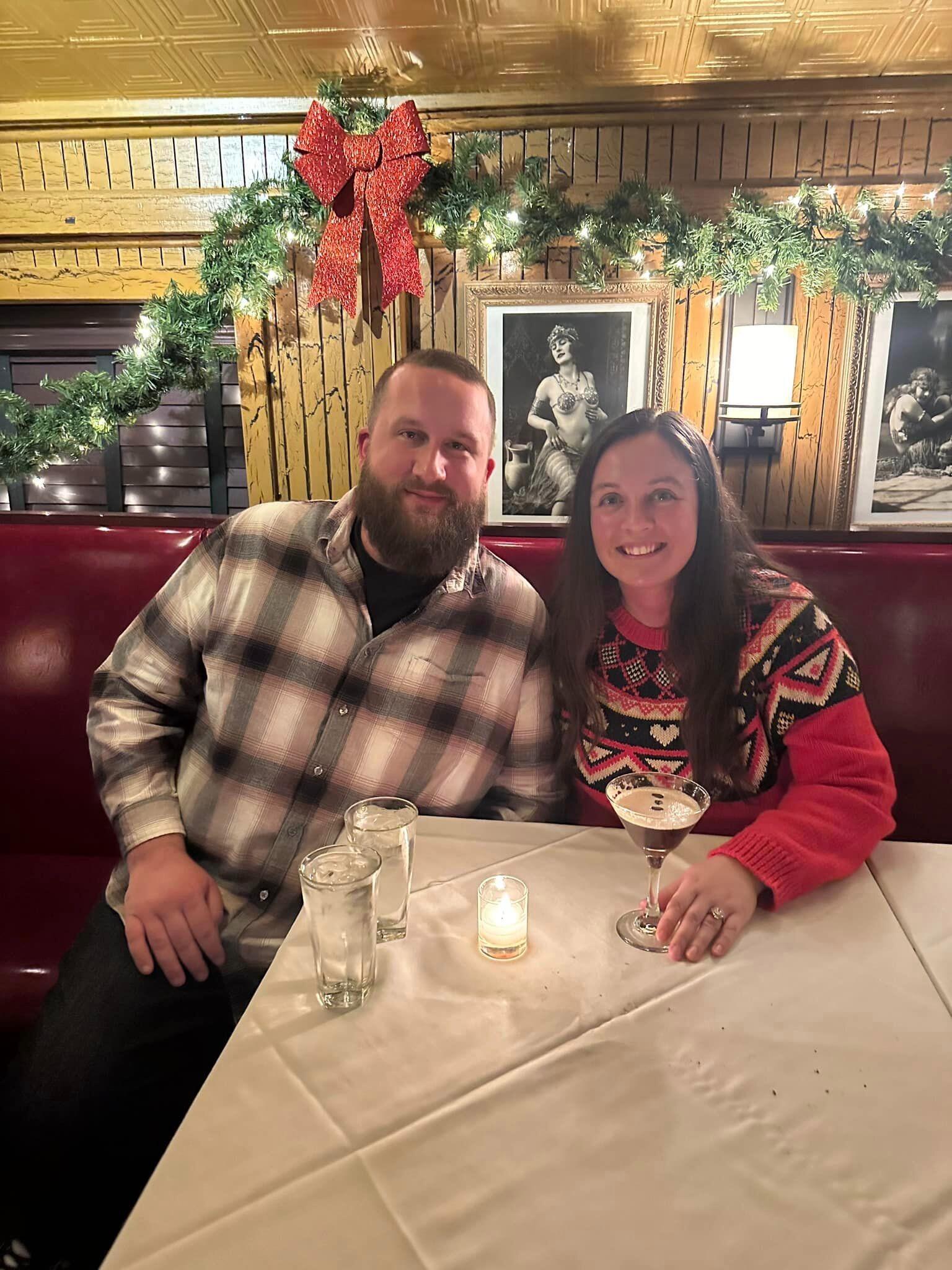 Celebrating our one year countdown until our wedding. 