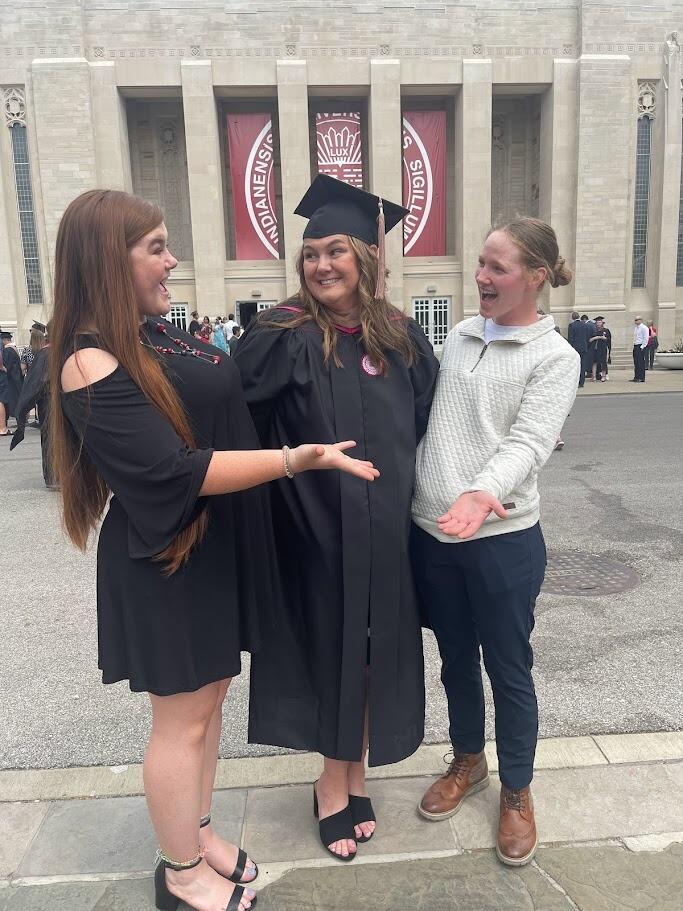 Tabby's mom graduated with her Masters in Finance, so of course we drove down to Bloomington to support her!