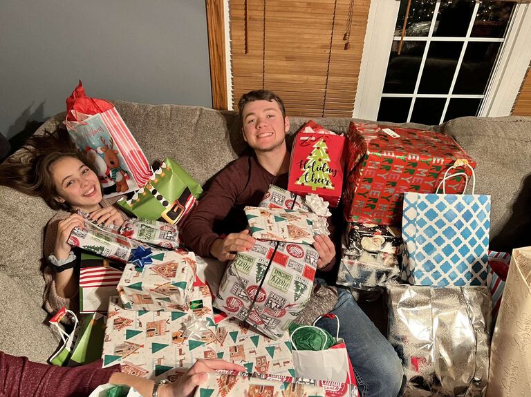 First Christmas together with Matthew's family