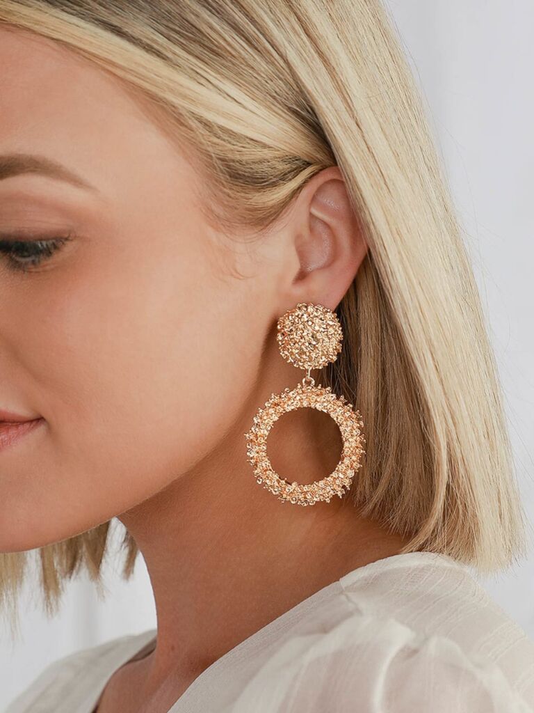 Pearl Dangle Gold Earrings Bridesmaid Earrings Bridal Gift Ideas