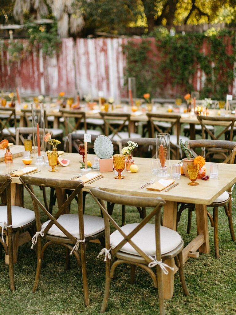 Cacti and orange florals