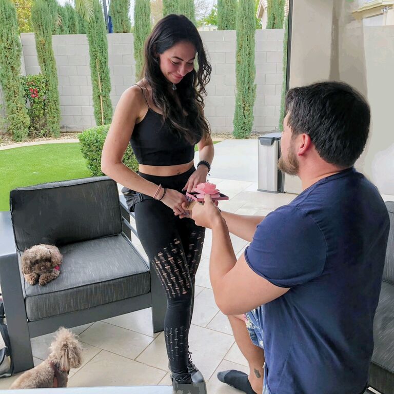 While in Arizona, visiting Joey's grandmother, Joey proposed to Jacquelyn