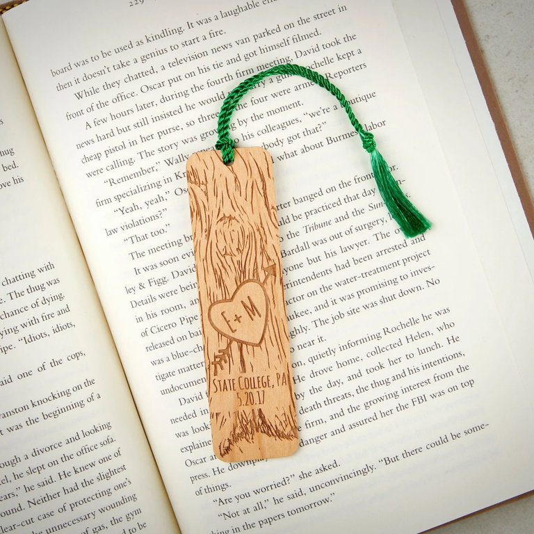 Customized wooden bookmarks by JuniperandIvy on Etsy