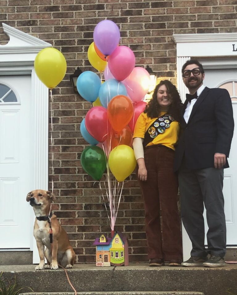 Halloween 2022 ~ Jacob, MacKenzie and Frankie dress up as Karl, Russel, and Dug from Pixar's UP