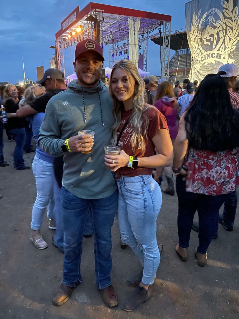Our first of many concerts together at Cheyenne Frontier Days. This was also the first night Kaleb met McKayla's parents and sister.