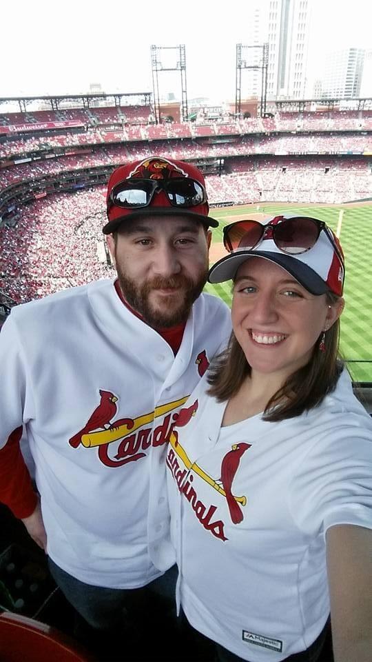 OUR FIRST CARDS GAME TOGETHER: It has become a staple in our relationship and we love watching at home or going to games together.  
