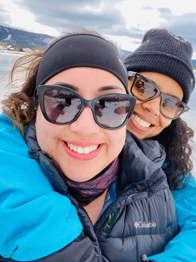 Fun in the snow and G's first time snowshoeing!