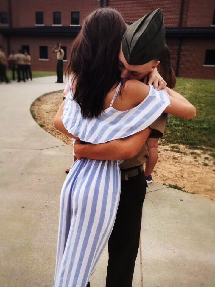 Fort Leonard Wood, MO - 
Another graduation...ft. a slightly better outfit choice