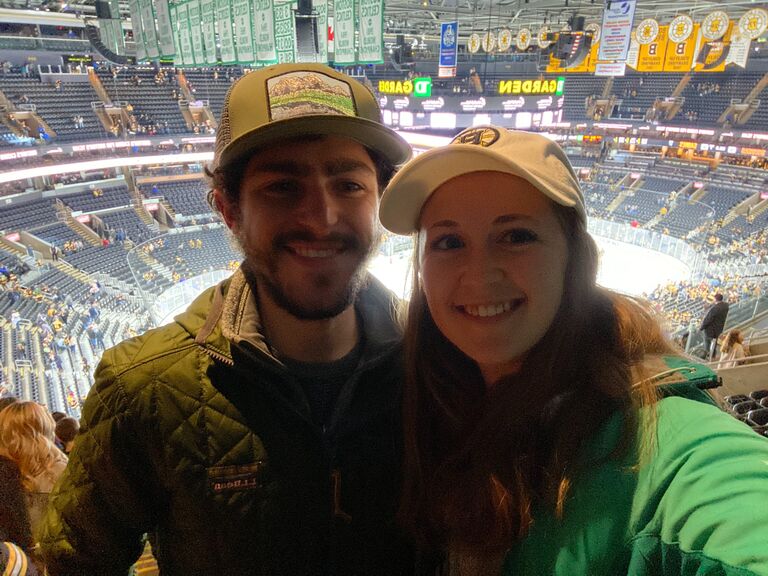 Our first Bruins game!