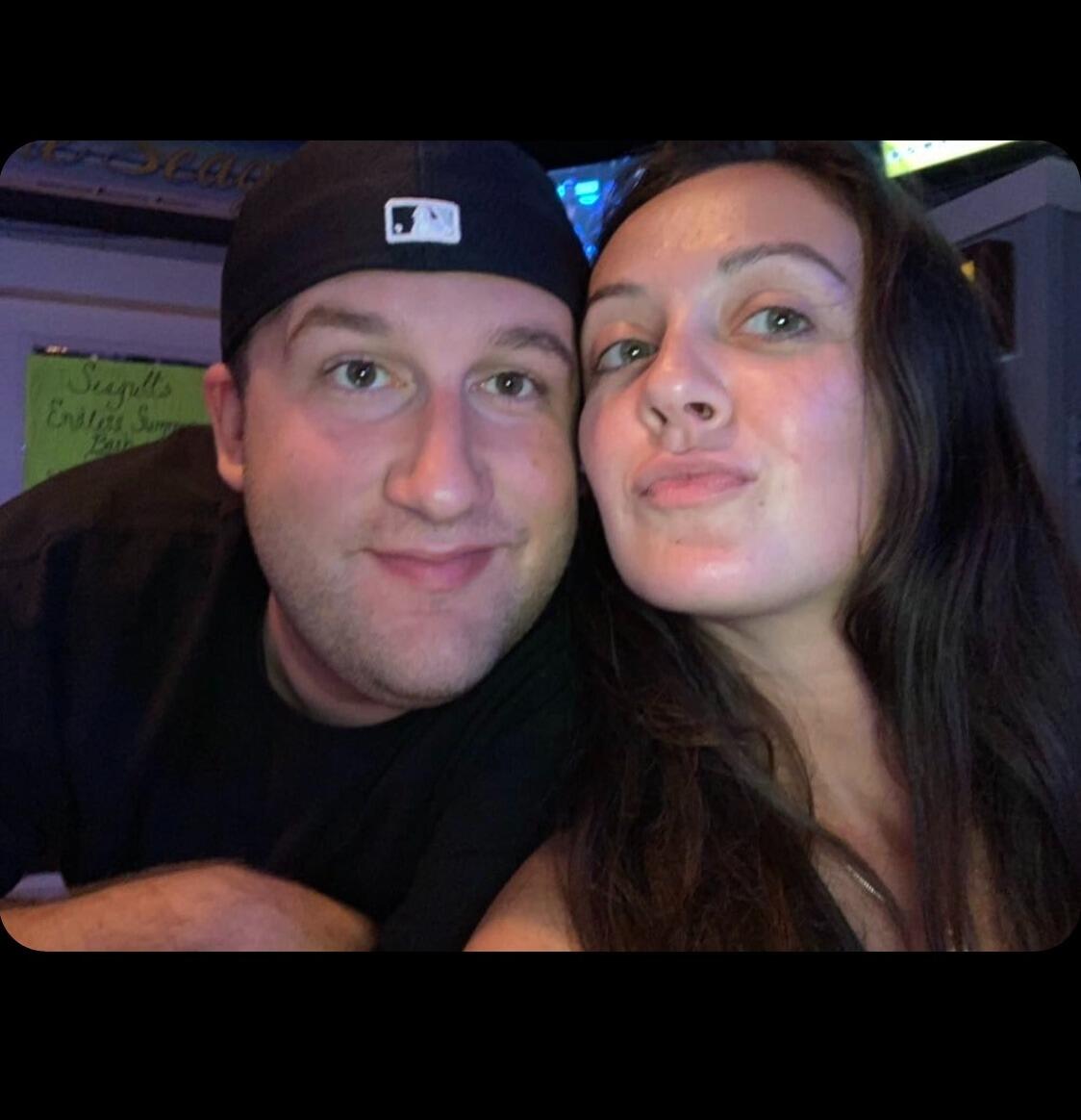 One of our first pictures together at The Seagull (where we met).
