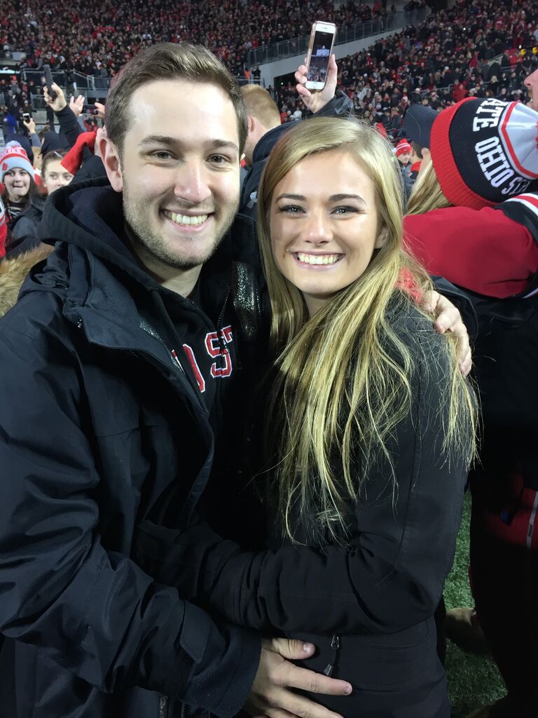 We attended many OSU games together, a favorite being when we rushed the field in 2017 after a comeback win against Penn State.
