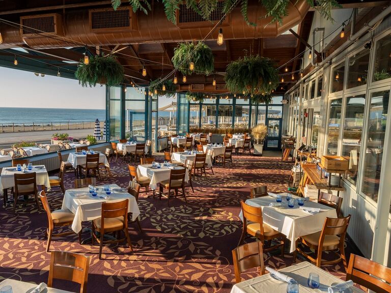 Rooney's Oceanfront Restaurant patio/dining room