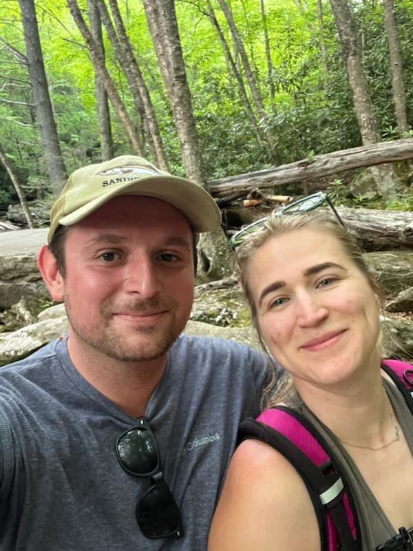 Getting Engaged while hiking in Blowing Rock!