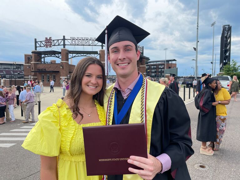 David's graduation. Here goes long distance! "Distance makes the heart grow fonder," right?