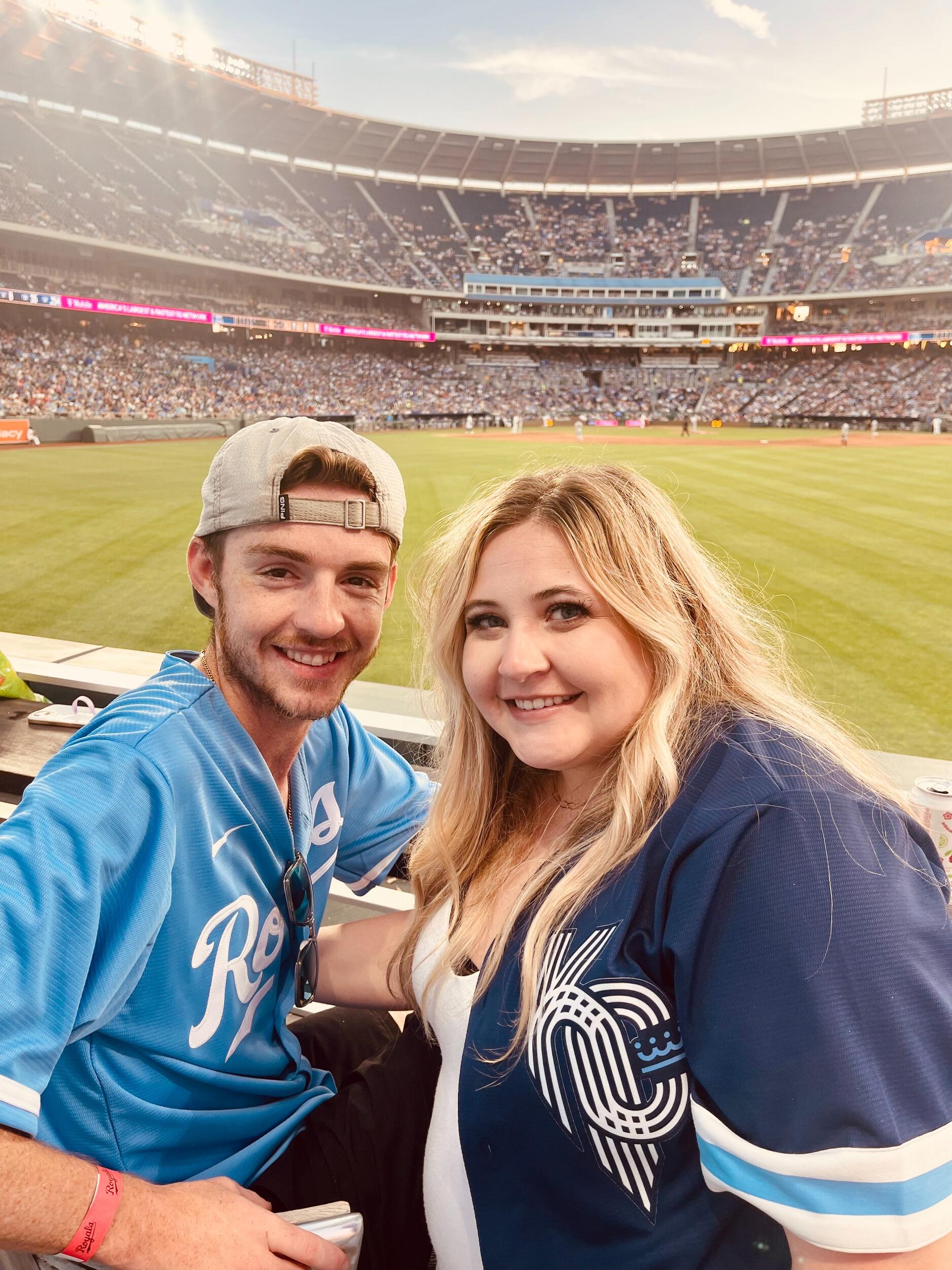 A lot of people might think our dog, Royal, is named after our favorite team, but she's actually named after the song Royals by Lorde. I told you we loved music!