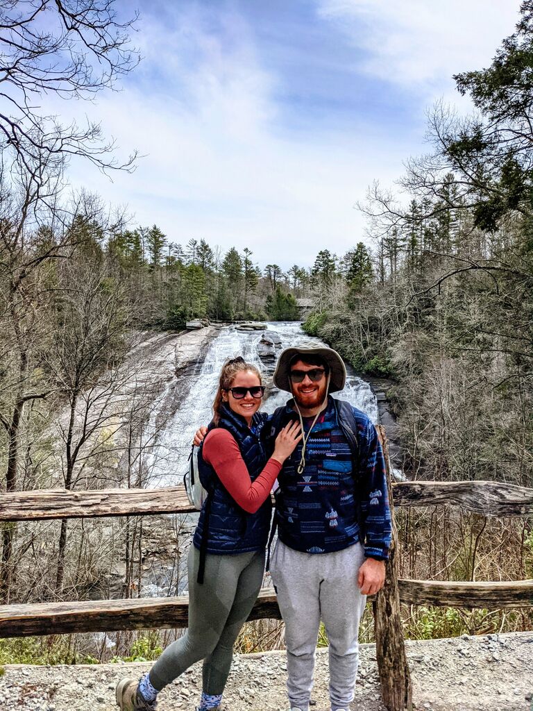 and sometimes by themselves. This was a trip to Asheville for their 8th anniversary!