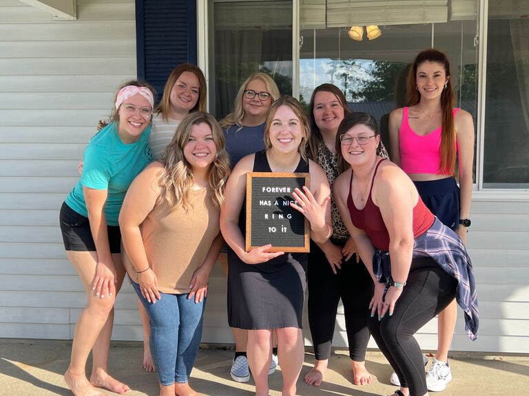 Engagement party with my favorite girls