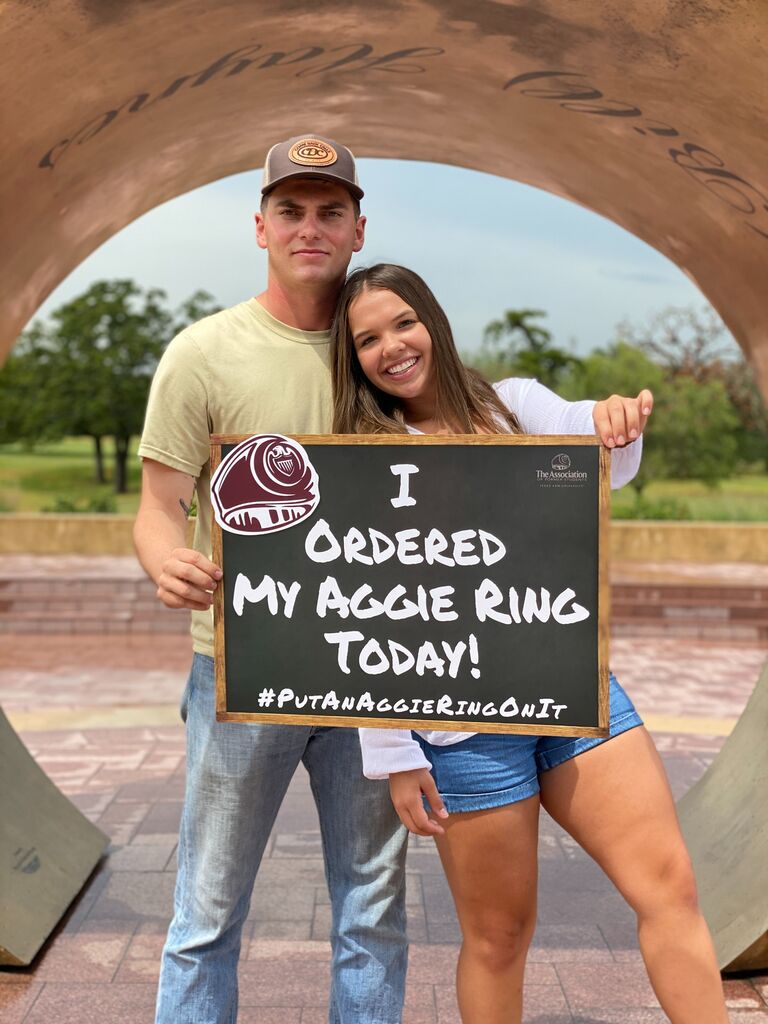 Morgan orders her Aggie Ring!