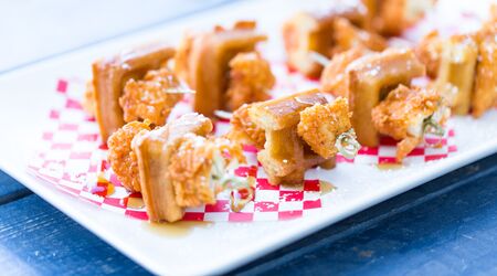 Cajun Fried Chicken and Waffles - Ev's Eats