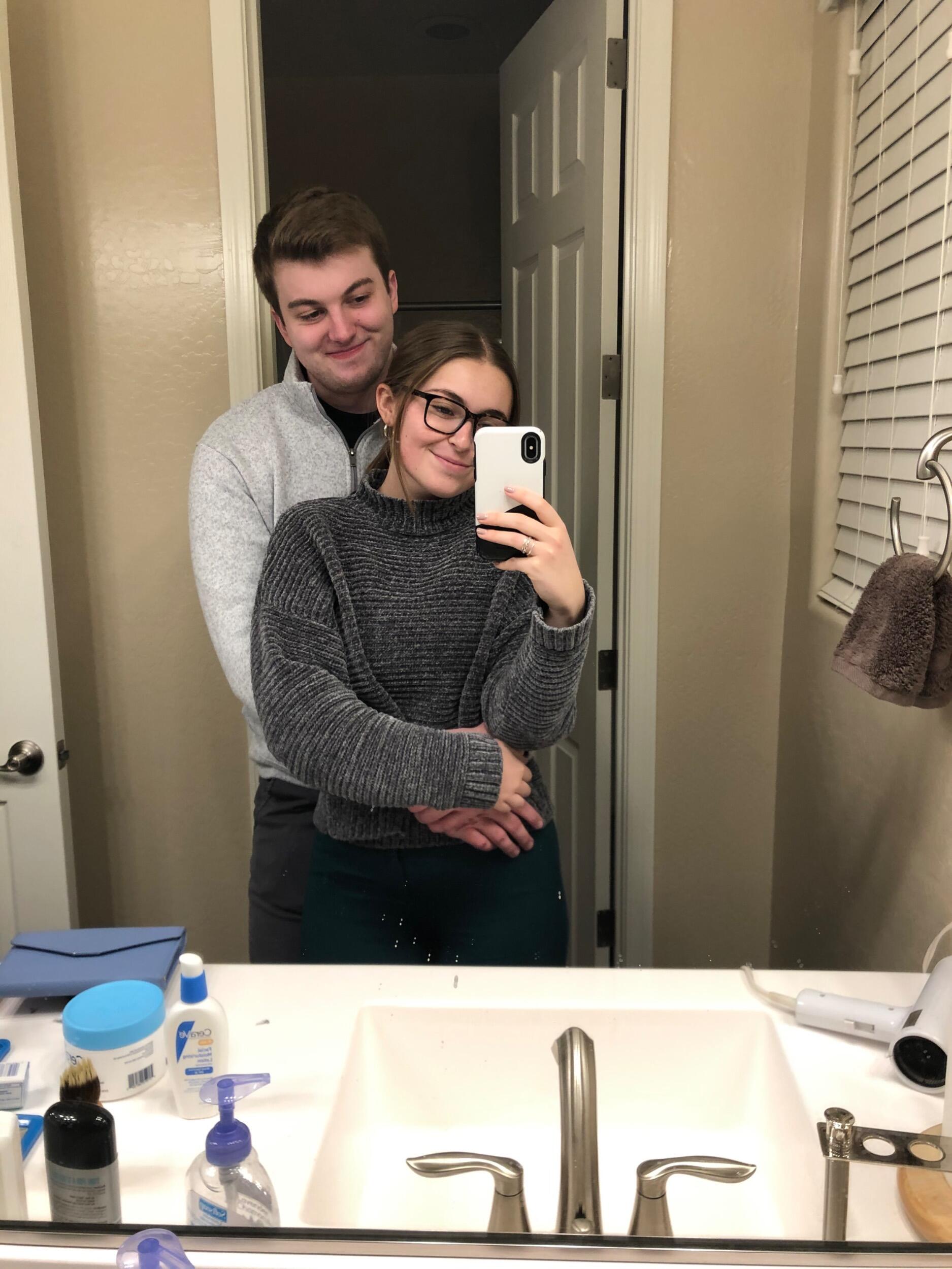 Cathryn spent her first Christmas with Ben's family in Phoenix and Tucson. 