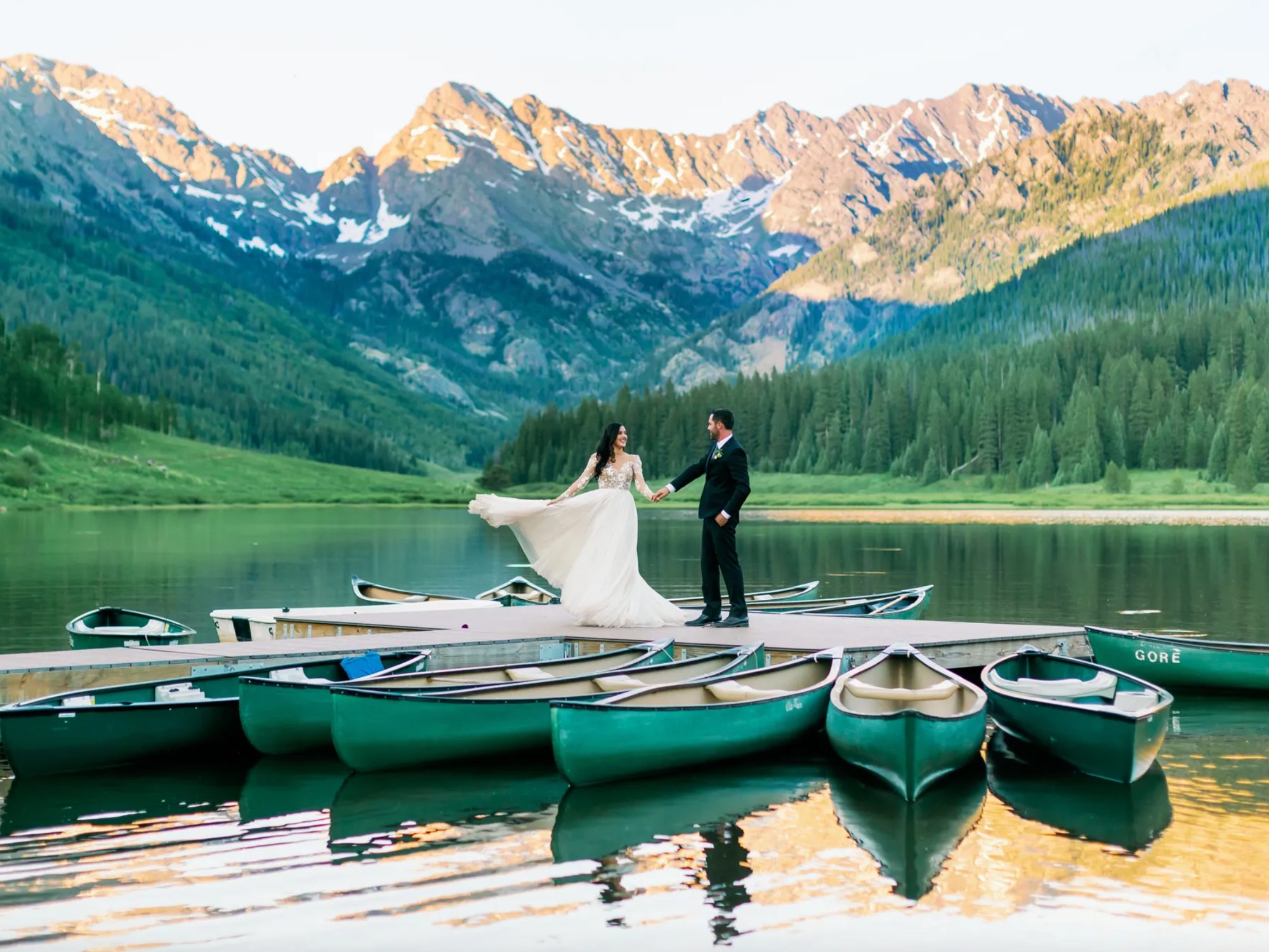 Piney River Ranch camping wedding venue in Vail, Colorado