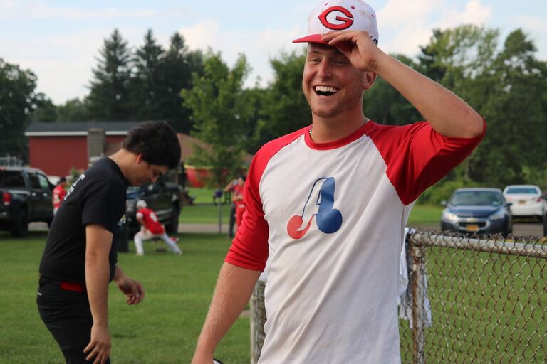 Proof of the heart-stopping smile. Mickey's softball team 2018. 