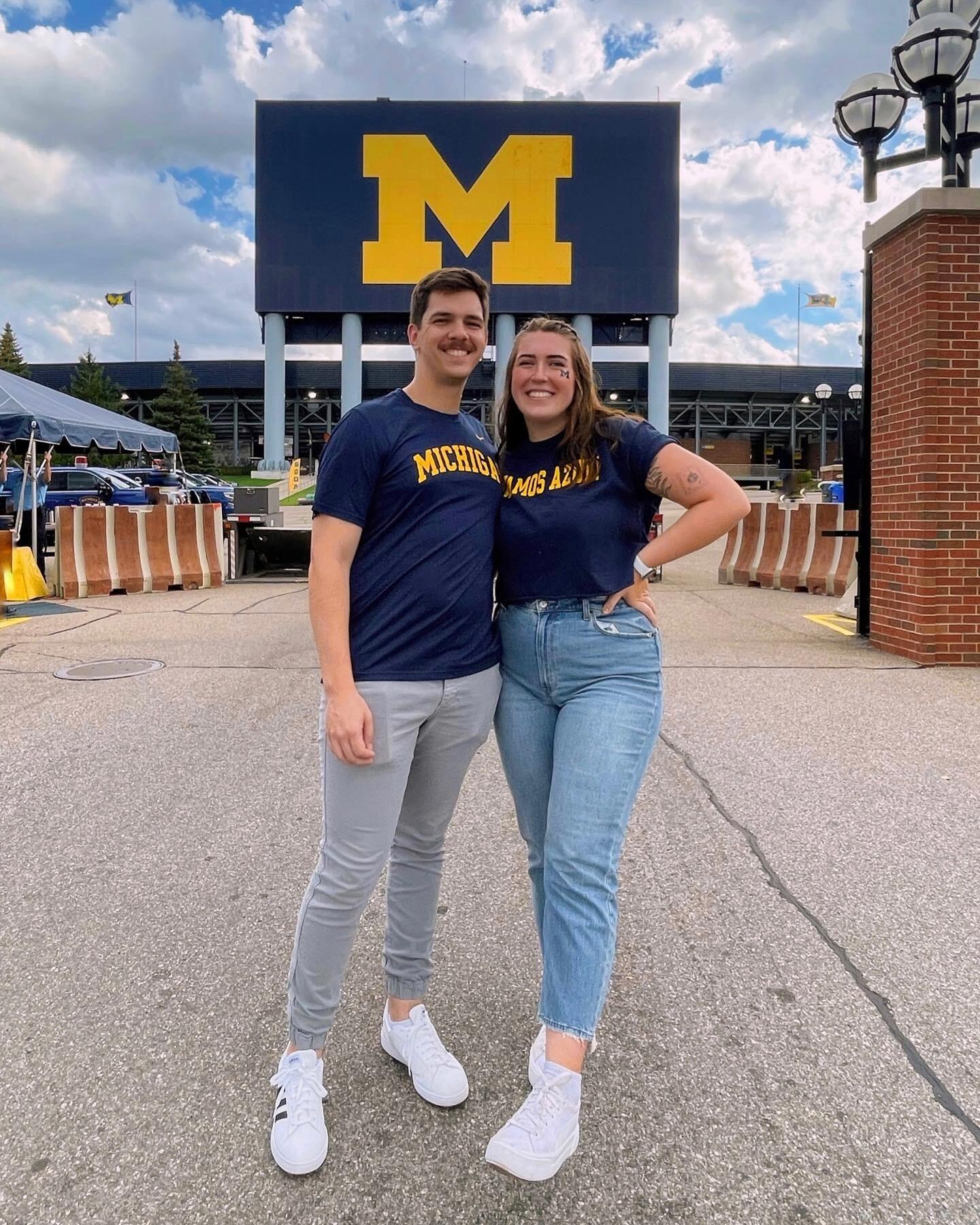 Scott's first Michigan game!! 

Final Score: 
Michigan: 56, Hawaii : 10
