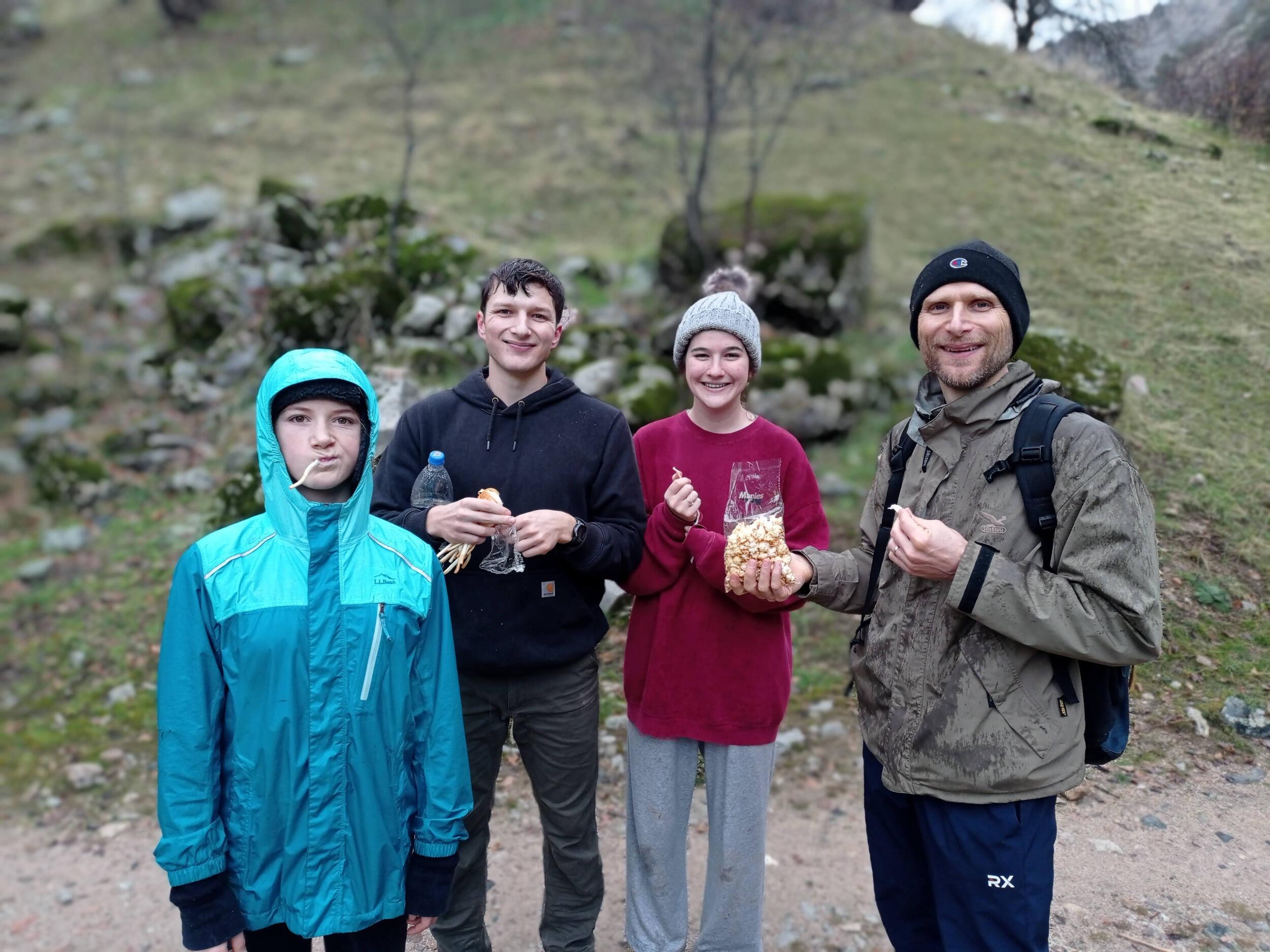 The Zerbe's took Hannah on a trail called 7 Bridges. 
