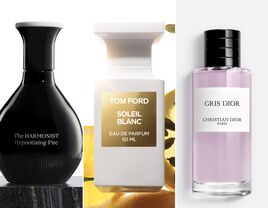 Collage of men's colognes 2023. 