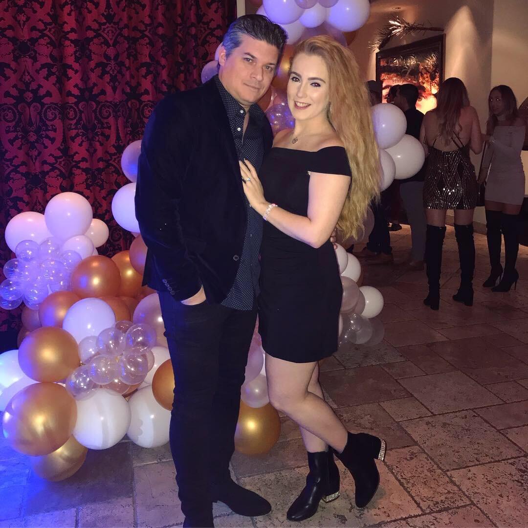 Their first New Year's Kiss at Dragonfly in Dallas, Texas. <3