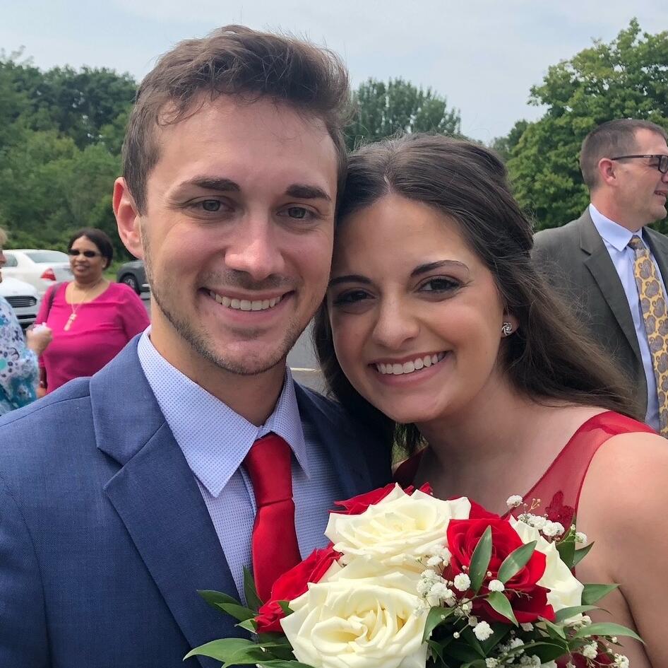 First wedding we attended together. Fun fact: The reception was at Leo's! 