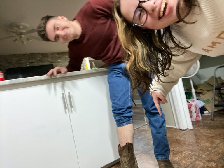 It all began with a bet Haley made with a friend. She bet that if she found a guy wearing cowboy boots in South Carolina, her new home as of August 2022, she would go up to him and compliment him on his boots, and hopefully a conversation would begin there... Obviously, she won the bet