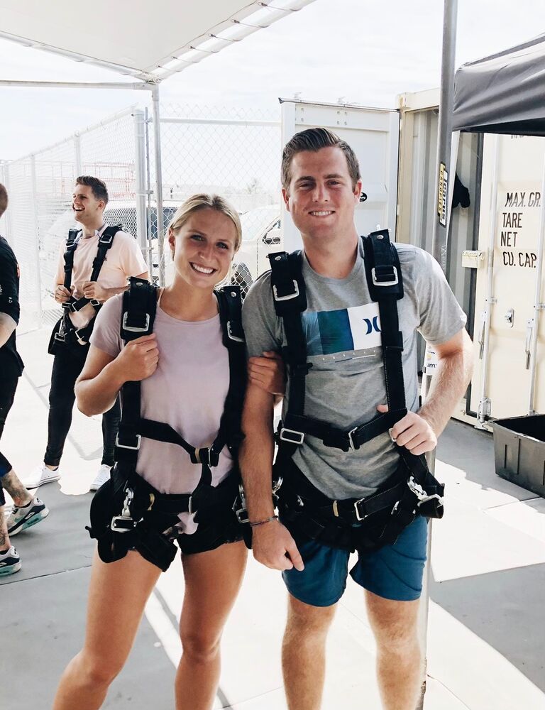 Celebrating Reese's 18th and Parker's 19th with skydiving