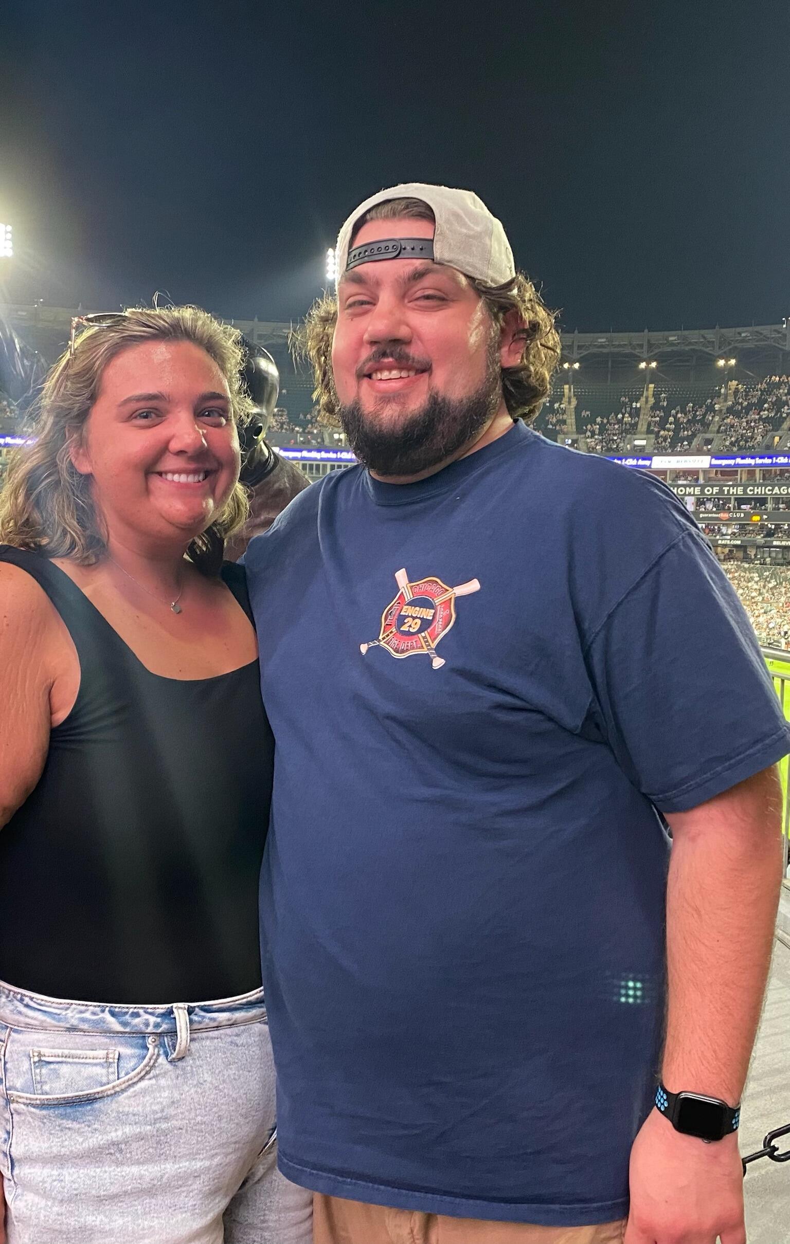 White Sox game with Shannon's friends! 