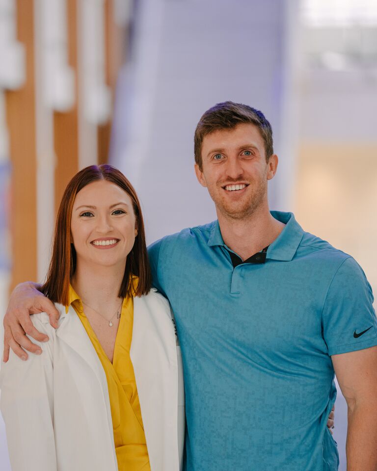 In the midst of planning a wedding, Greg and Ally decided to both go back to school. Greg will graduate with his MBA the day before the wedding and Ally will graduate with her DNP AG-ACNP in May 2025.