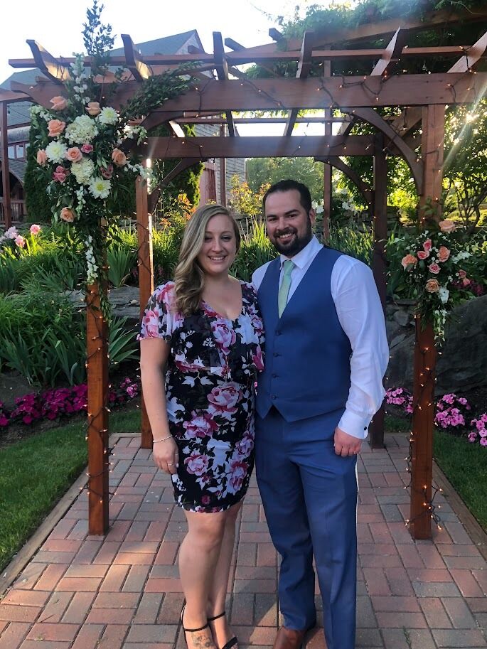 Their 1st wedding together