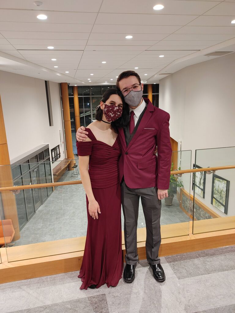 Our first dance together! Danced and talked all night.